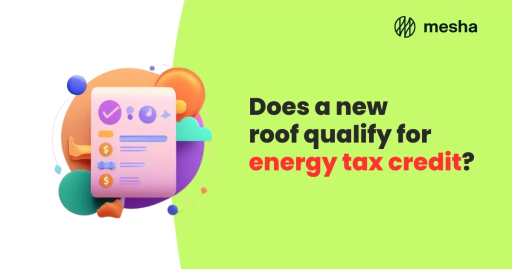 Does a new roof qualify for energy tax credit 1