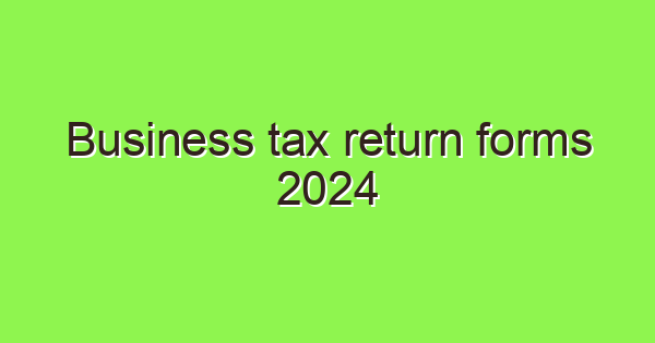 business tax return forms 2024 3351 1