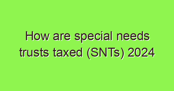 how are special needs trusts taxed snts 2024 3700 1