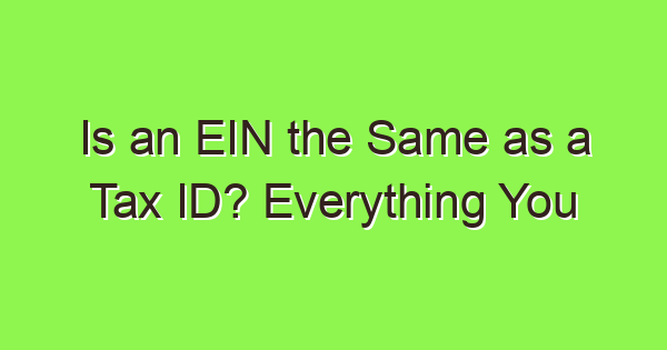 is an ein the same as a tax id everything you need to know 3988 1